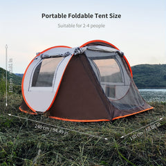 Portable Waterproof Sunscreen Tent for Travel Hiking