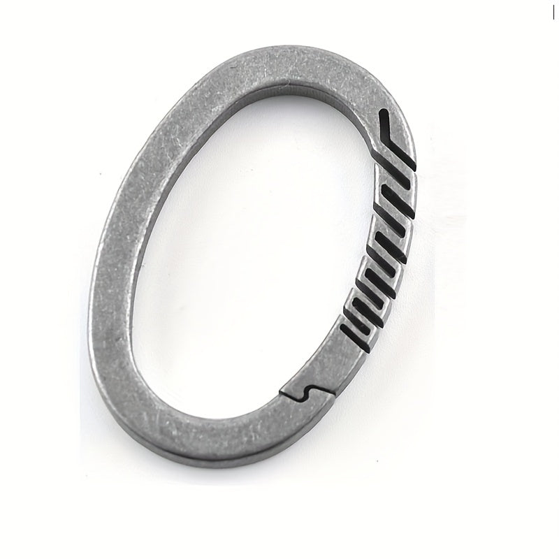 Titanium Car Keyring Without Spring Elastic Keyring Creative Pendant