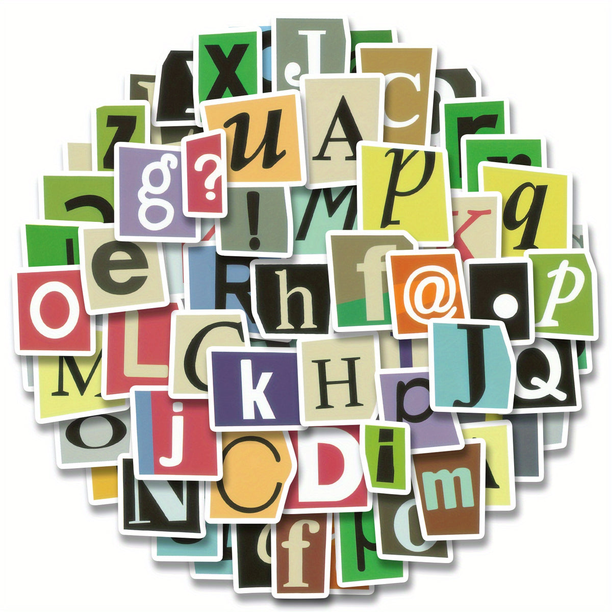 100pc Waterproof Vinyl Alphabet Stickers For Laptop Phone Water Bottle