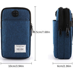 Men's Mobile Phone Crossbody Bag Functional Belt Waist Bag For Work