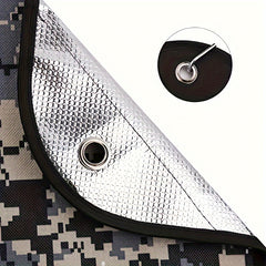 82x69in Heavy Duty Camping Heat Insulation Space Blanket Reusable