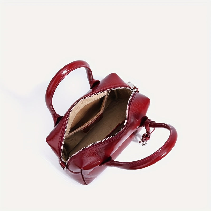 Vintage Women's Handbag Large Capacity Briefcase Soft Shoulder Bag Tote