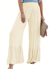 Women's Plus Size High Rise Wide Leg Loose Pants