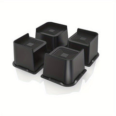 4pcs Adjustable Bed Sofa Risers Blocks Heavy Duty Support 32cm Rectangle