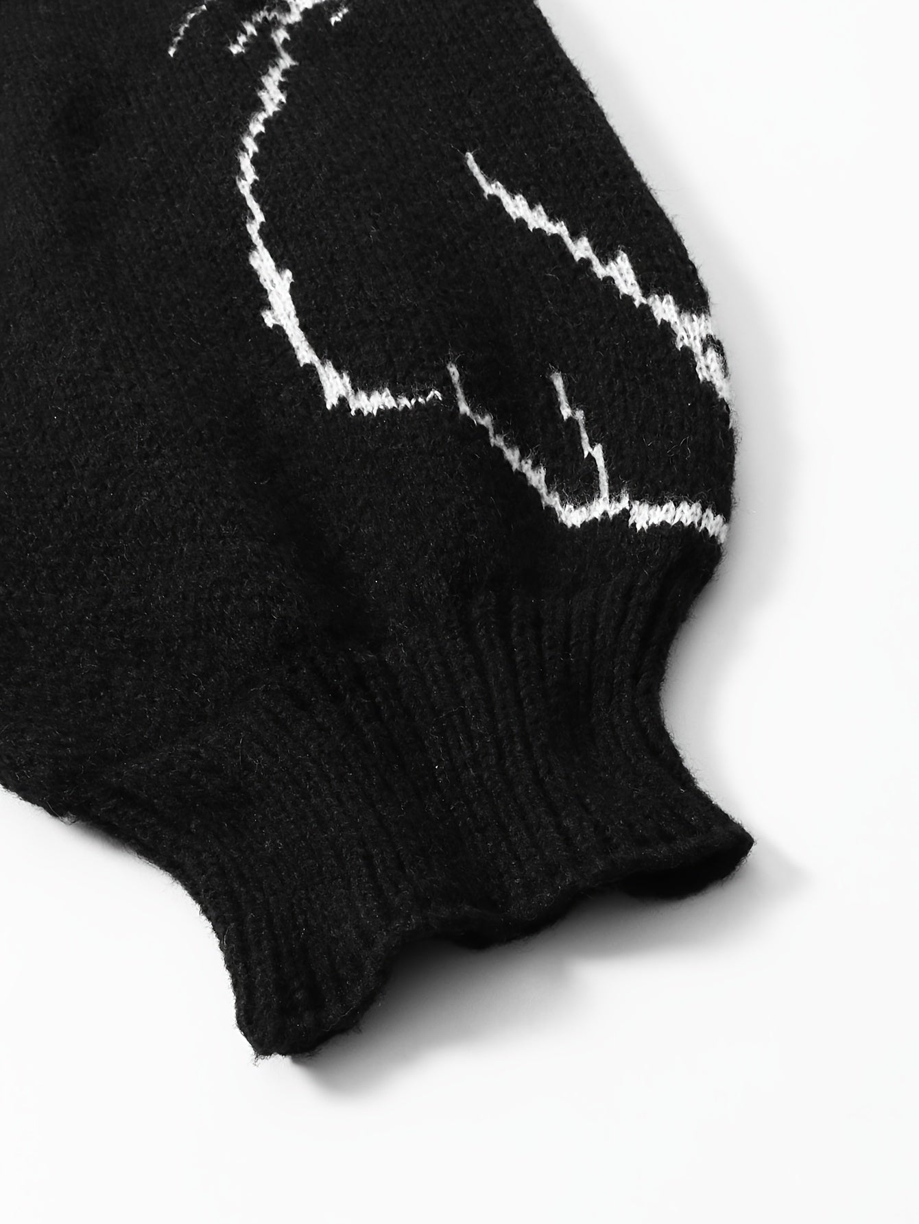  Y2K Cat Pattern Crew Neck Sweater