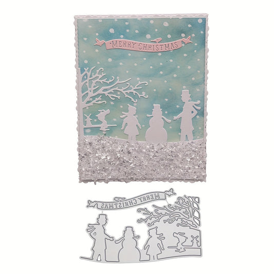 Christmas Metal Cutting Dies Silvery Embossing Die Cut Stencil DIY