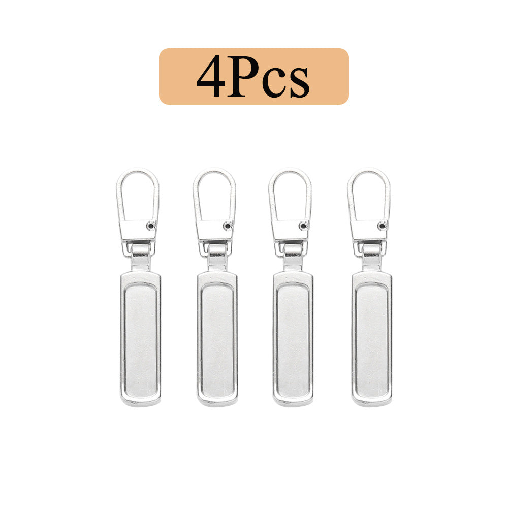 4pcs Detachable Zipper Pull Replacement For Jeans & Backpack