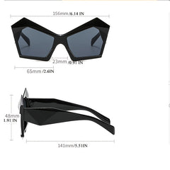 Vintage Gradient Cat Eye Sunglasses Women Oversized Shades