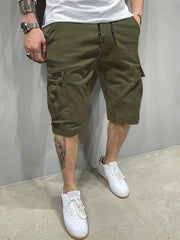 Men's Classic Cargo Shorts with Drawstring Waist