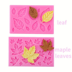 Maple Rose Leaf Silicone Mold Epoxy Resin Candy Polymer Clay Plant Series