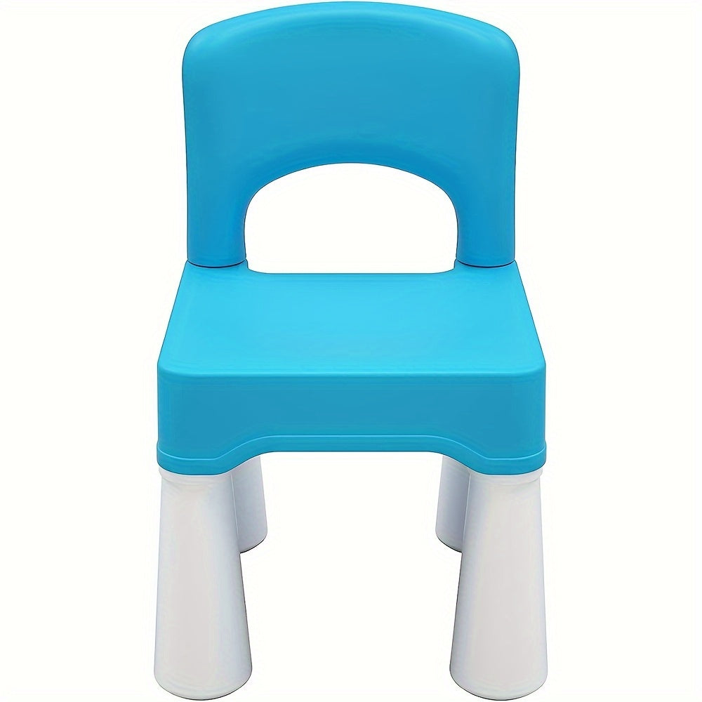 Plastic Square Chair 18.5 Height Seat Indoor/Outdoor Use for Toddlers