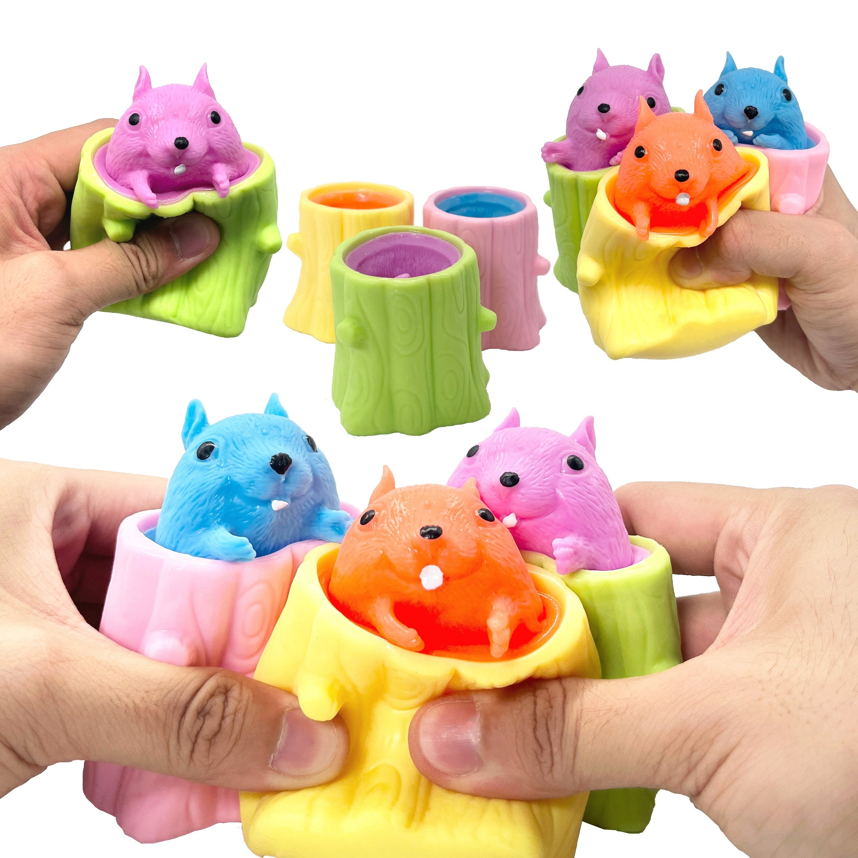 Squirrel Decompression Toy Soft Tricky Toy For Stress Relief