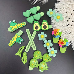 13pcs Animal Flower Hair Clip Barrette Hair Slides Clip Non Slip Hair Decoration