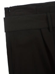  Women's High Rise Wide Leg Trousers With Belt