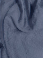  Solid Ruched Lantern Sleeve V Neck Top