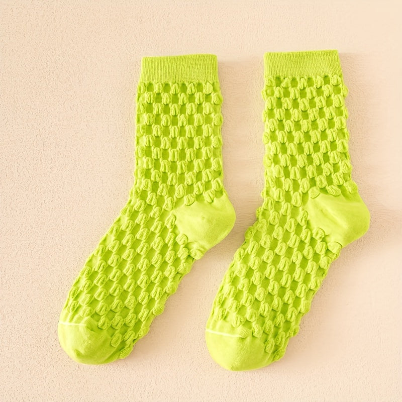 5 Pairs Comfy Mid Tube Socks Women's Stockings