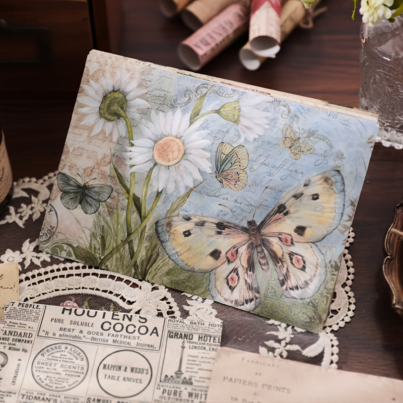 30 Sheets Vintage Scrapbook Paper DIY Craft Paper For Journaling Scrapbooking