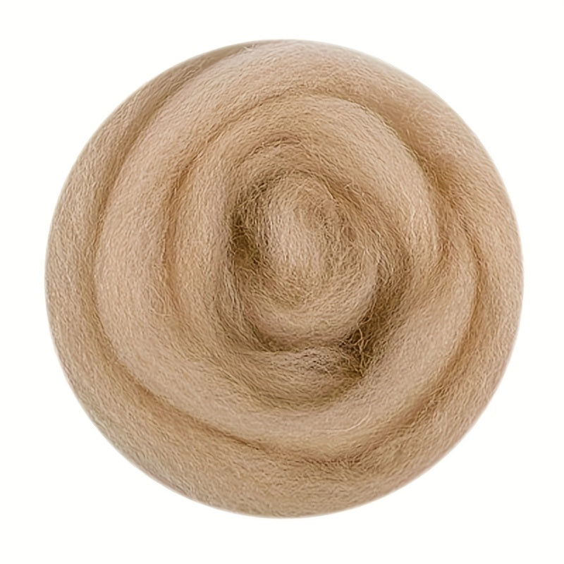 10 Colors Brown Animal Series Wool Roving for Needle Wool Felt DIY