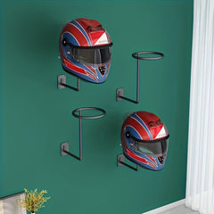 Wall Mounted Helmet Display Stand Motorcycle Helmet Holder Accessories Rack