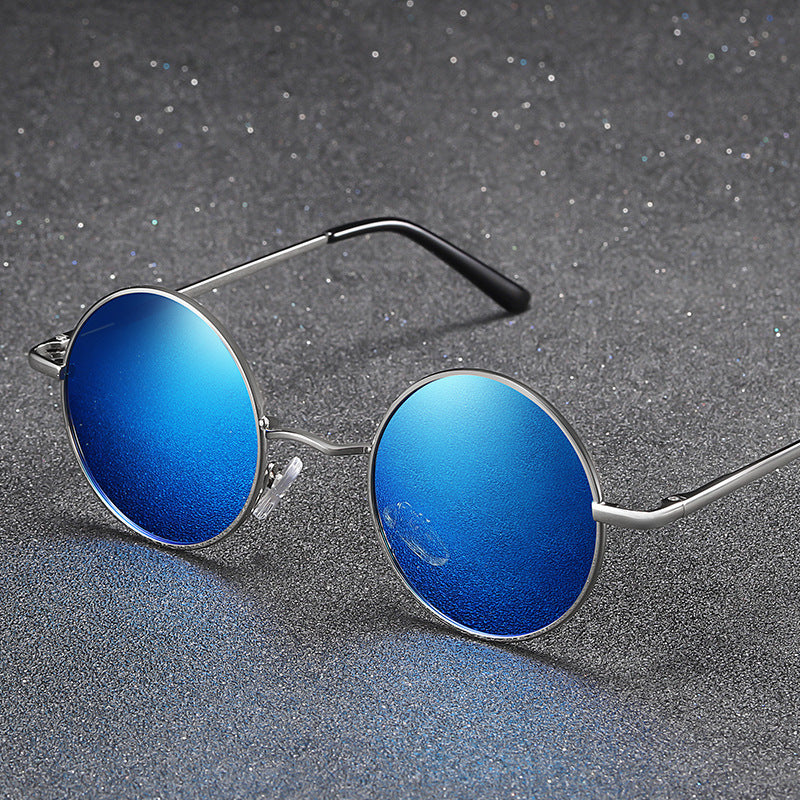 Polarized Round Sunglasses Vintage Circle Hippie Sun Glasses
