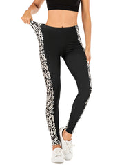 Baroque Print High Waist Slim Leggings