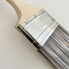 1pc 7.62cm Beavertail Handle Flat Paint Brush for Wall, Soft Filament