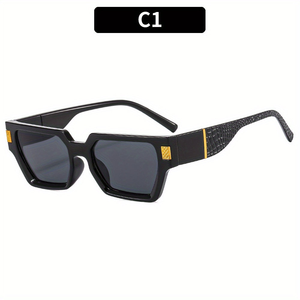 Y2K Square Sunglasses Retro Vintage UV400 Outdoor Sun Shades