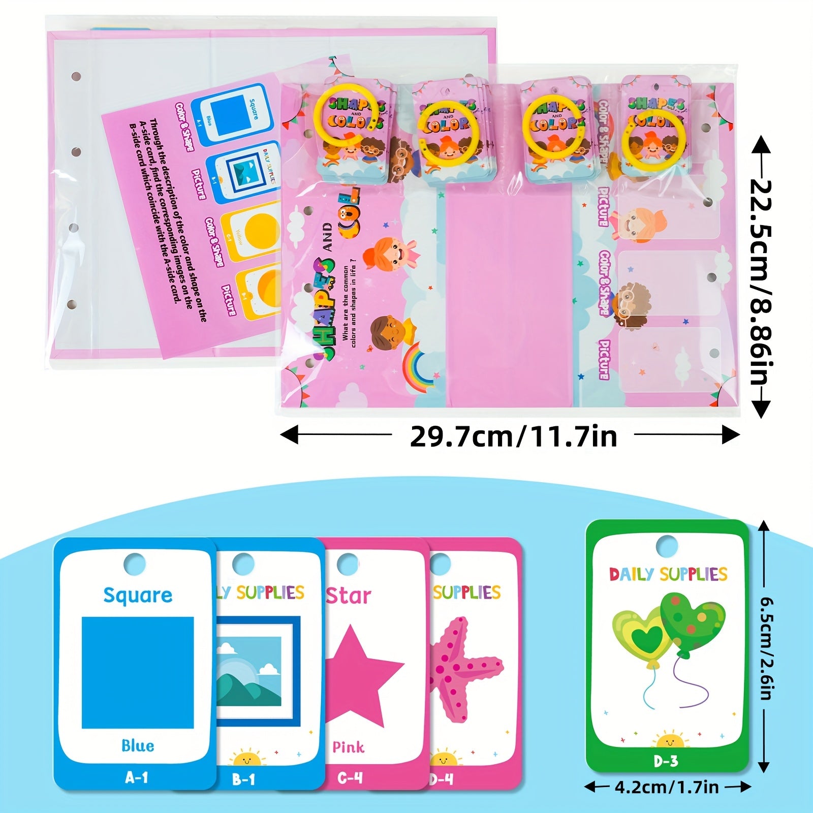 NeslGenc Learning Flashcards Set for 3-6 Year Olds