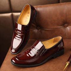 LAORENTOU Men's Leather Pointed Toe Dress Shoes Oxford Shoes