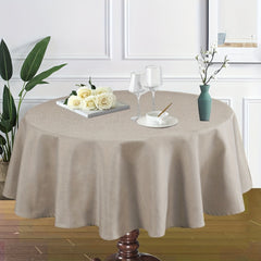 Linen Textured Tablecloth Rectangular High Solid Anti-Splash Tablecloth