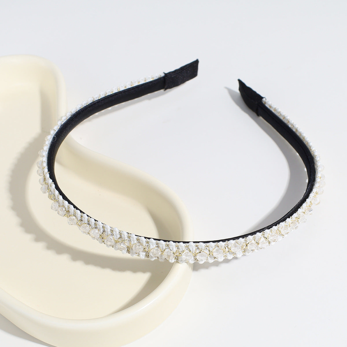 Faux Pearl Rhinestone Hairband Party Dance Hair Accessories