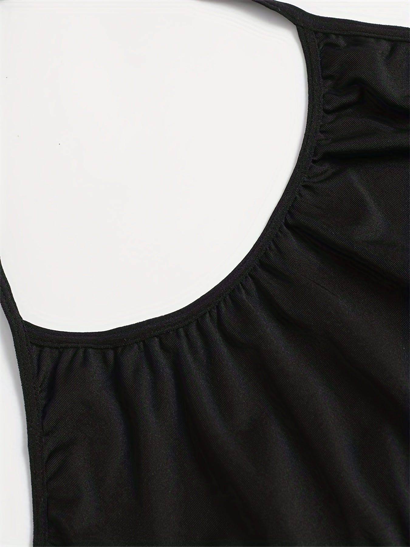  Metallic Tape Halter Neck Bra & Underwear Set