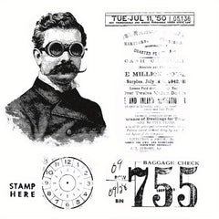 1pc Gentleman Clear Stamps For DIY Scrapbooking Decor Greeting Card