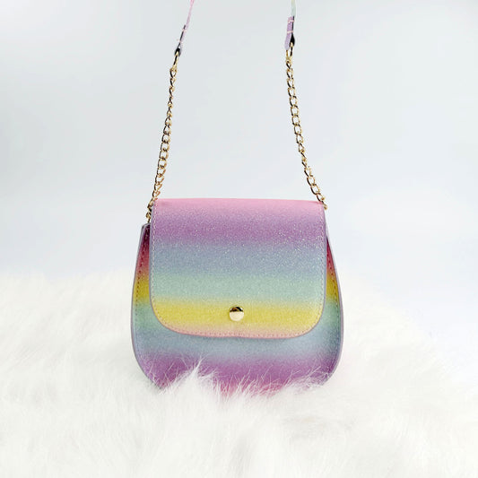 Gradient Glitter Small Crossbody Bag for Girls