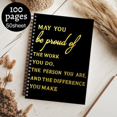 Inspirational Graduation Notebook, Mixed Spiral Coil, Motivational Gift