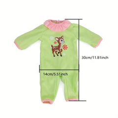 Green Doll Clothes Set for 18 Inch Dolls Playset