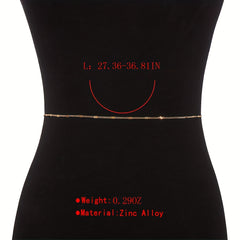 Women's Beach Bikini Single Layer Waist Chain Body Chain Jewelry