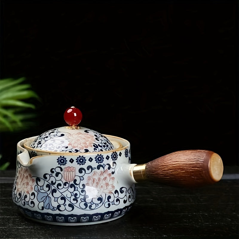 Portable Tea Set: Pot & 4 Cups with Bag