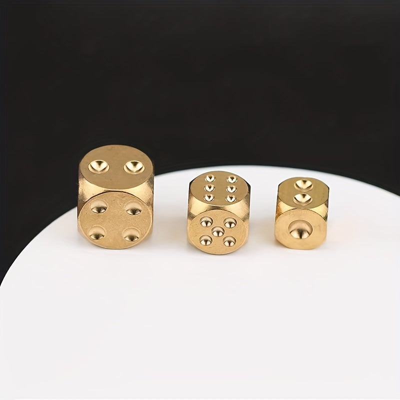Solid Brass Dice for Enhanced Gaming