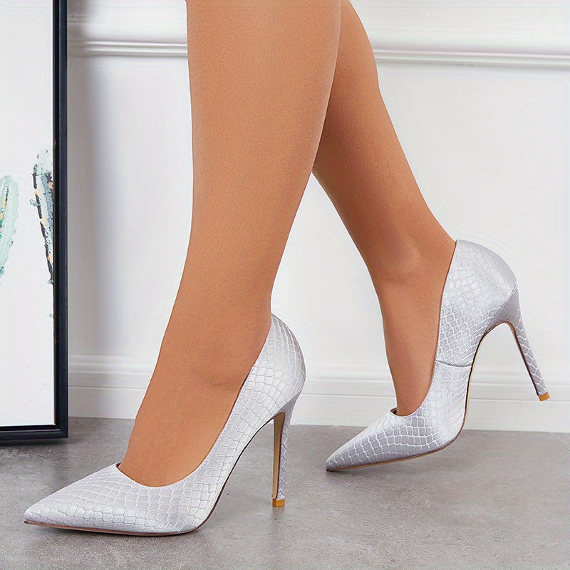 Women's Pointed Toe High Heels Slip On Stiletto Heels Dress Pumps