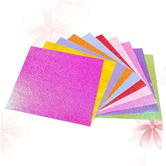 50pcs Pearlescent Shining Folding Origami Glitter Decorative Paper