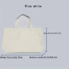 Canvas Reusable Shopping Bag Eco Friendly Grocery Bags Foldable Tote Bag