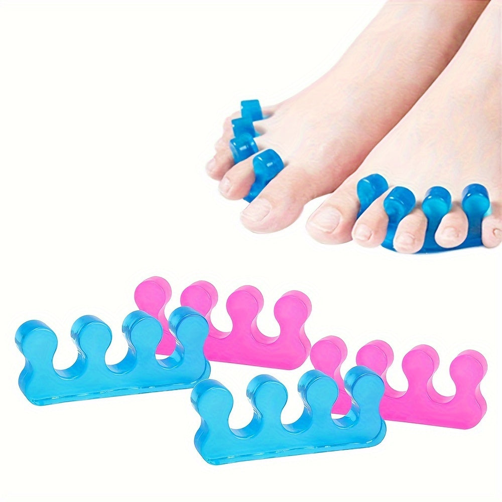 4pcs Women's Pedicure Toe Separator Toe Pad Overlapping Toe Corrector