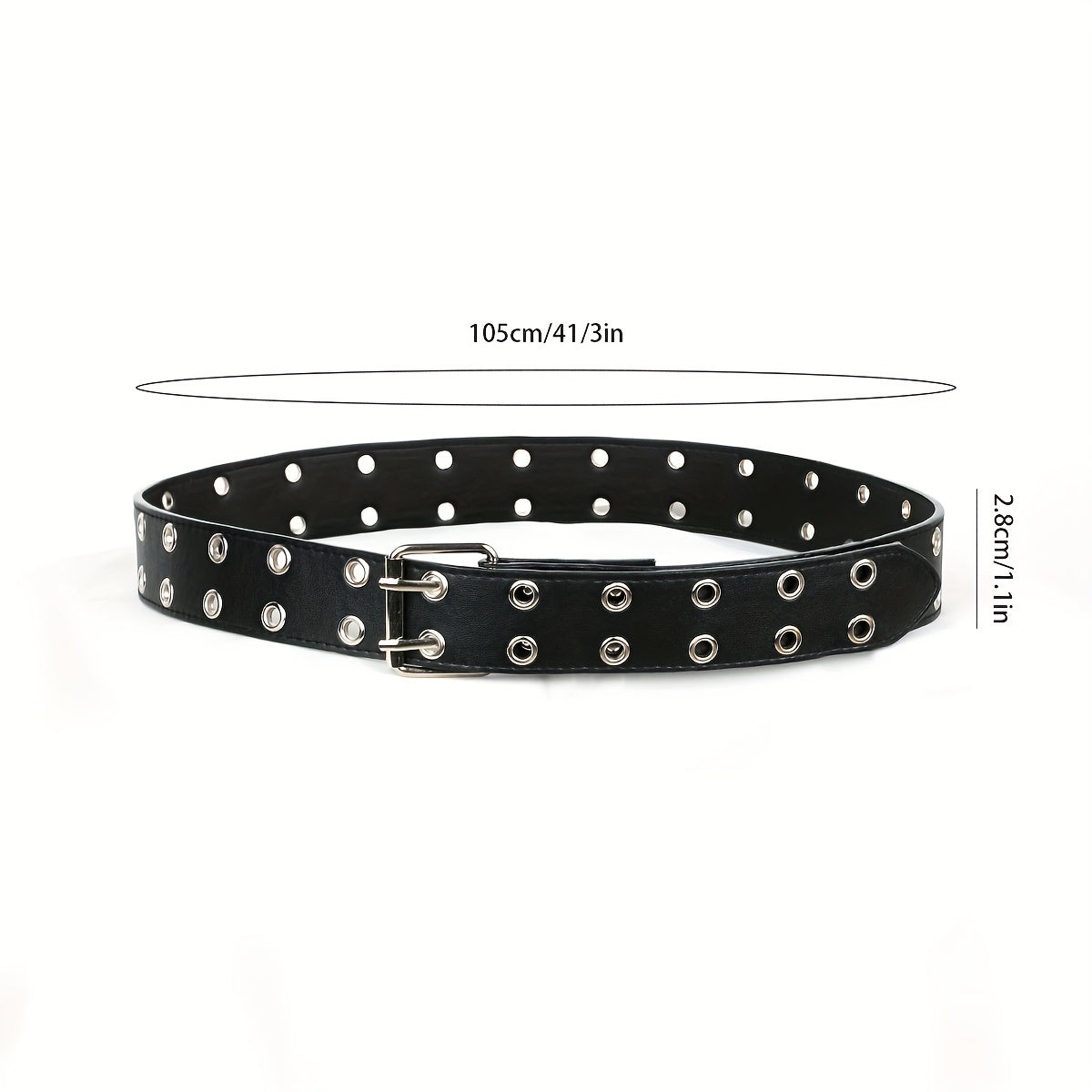 Punk Rivet PU Belts Hip Hop Dress Skirt Jeans Belts Gothic Hollow Belts