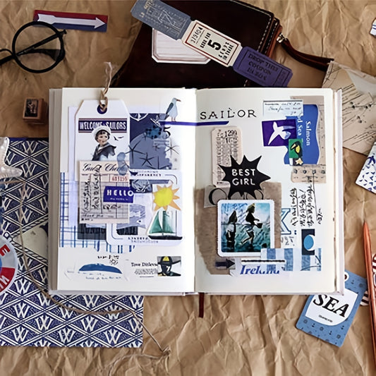 88pcs Retro Scrapbooking Pack for Journals & Diaries