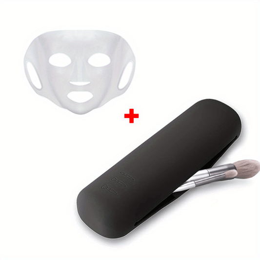 Silicone Makeup Brush Travel Case Waterproof Holder, 13 Colors