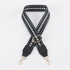 Adjustable Geometric Pattern Bag Strap for Handbag Shoulder Bag & Purse