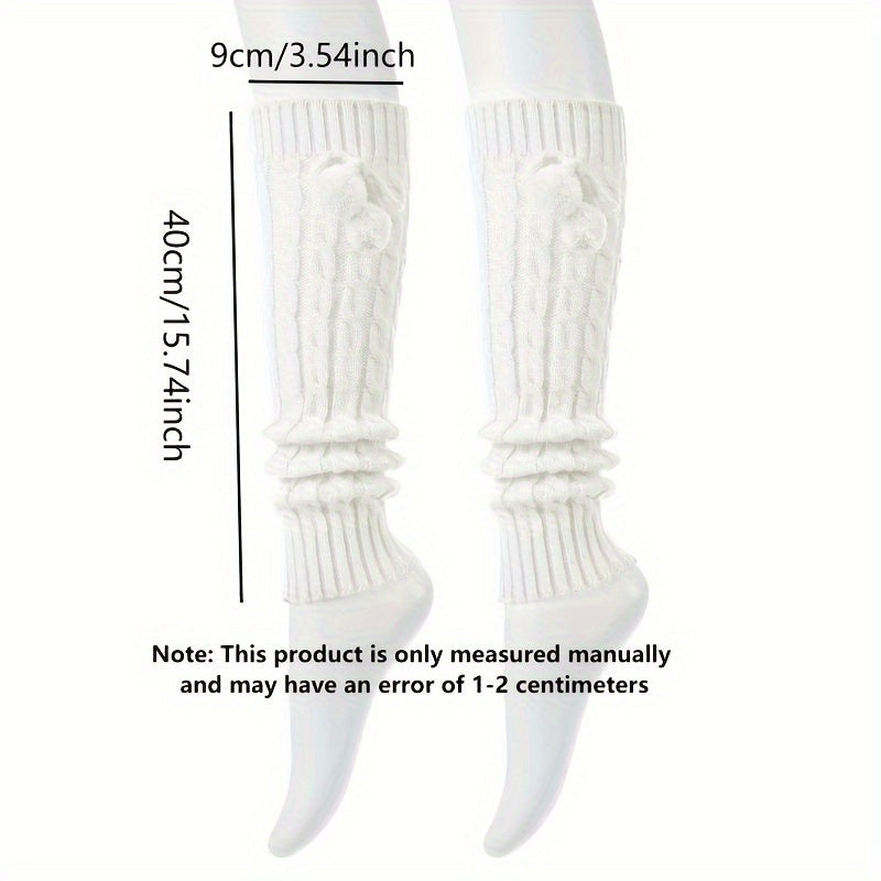 Women's Knitted Harajuku Leg Socks Warm Cold Leg Warmer