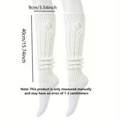 Women's Knitted Harajuku Leg Socks Warm Cold Leg Warmer