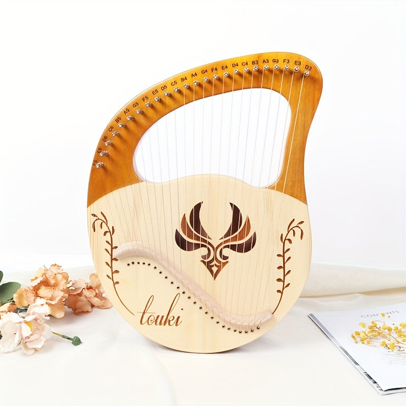 24 String Harp Lyre Small Portable Musical Instrument Easy To Learn